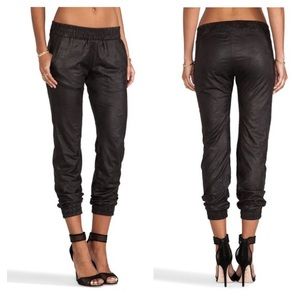 Monrow vegan leather joggers